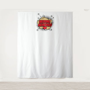 Comic Book Bubble Weddenschappen Photo Backdrop Wandkleed