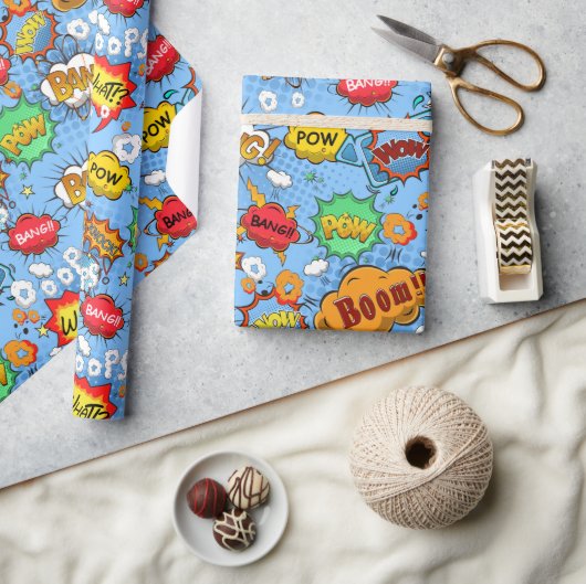 Comic Book Bubbles Wrapppapier Cadeaupapier (Crafts)