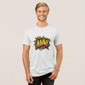 Comic Book Burst: AAAL! Bella+Canvas Tri-Blend Shirt (Voorkant volledig)