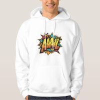 Comic Book Burst: AAAL! Pop Art Hooded Sweatshirt