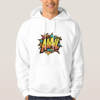 Comic Book Burst: AAAL! Pop Art Hooded Sweatshirt