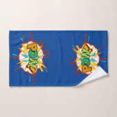 Comic Book Burst POW Text Superheld Towel Set Bad Handdoek (Handdoek)