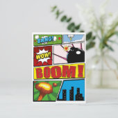 Comic Book cartoon fonts! Briefkaart (Staand voorkant)
