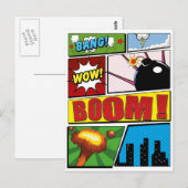 Comic Book cartoon fonts! Briefkaart (Voorkant / Achterkant)