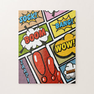Comic Book cartoon fonts! Legpuzzel