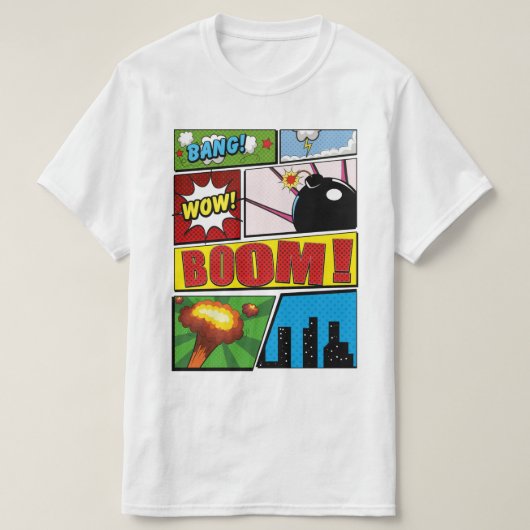 Comic Book cartoon fonts! T-shirt (Design voorkant)