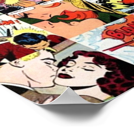Comic Book Collage Poster (Hoek)