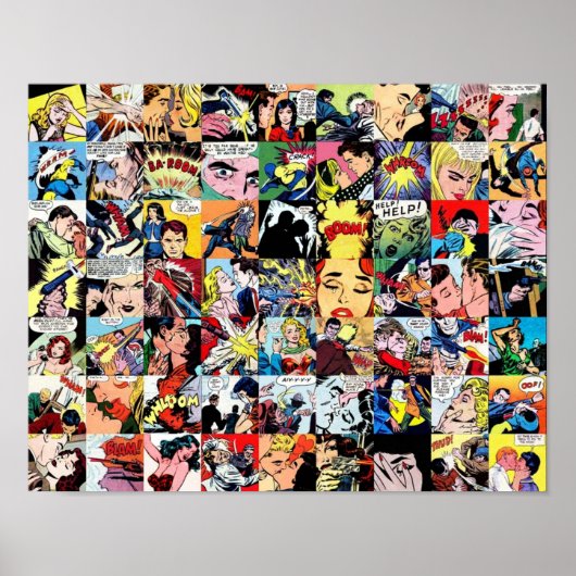 Comic Book Collage Poster (Voorkant)