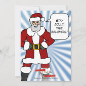 Comic Book Cover Feestdagenkaart (Achterkant)