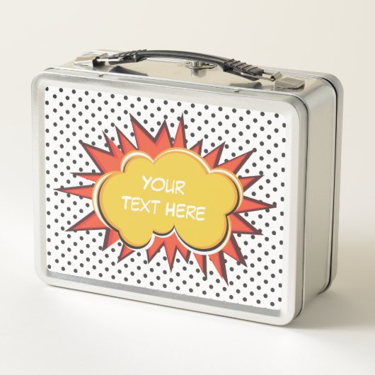 Comic Book Explosion Custom Text Bubble (Achterkant)