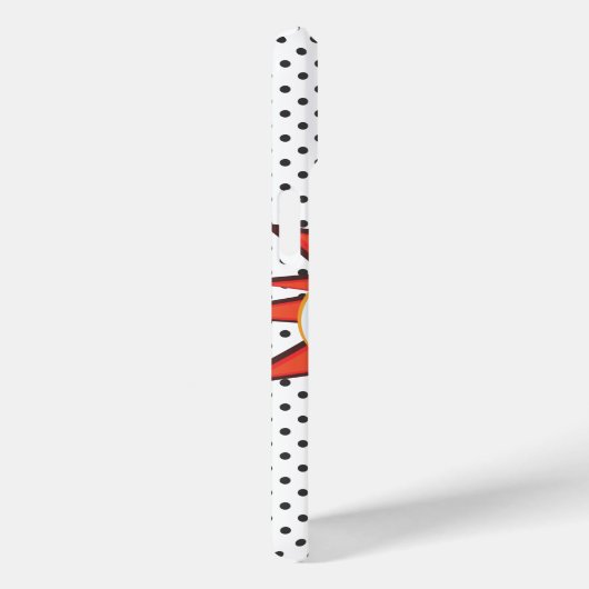 Comic Book Explosion Custom Text Bubble Case-Mate iPhone Case (Achterkant / Rechts)