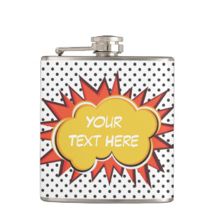 Comic Book Explosion Custom Text Bubble Heupfles