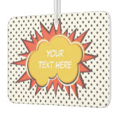 Comic Book Explosion Custom Text Bubble Luchtverfrisser (Links)