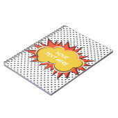 Comic Book Explosion Custom Text Bubble Notitieboek (Linkerzijde)