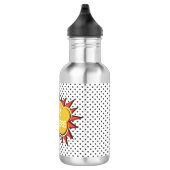 Comic Book Explosion Custom Text Bubble Waterfles (Rechts)