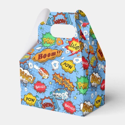 Comic Book Favor Box Bedankdoosjes (Achterkant)