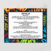 Comic Book Foto All-in-One Budget Trouwkaart (Achterkant)