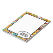 Comic Book Fun Speech Bubble Name Message Notitieblok (Linkerzijde)