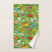 Comic Book Green Towel Bad Handdoek (Handdoek)