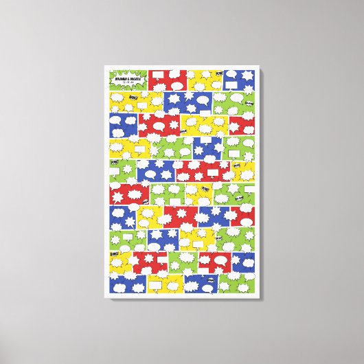 Comic Book Guest Book Canvas - 150 handtekeningen (Voorkant)
