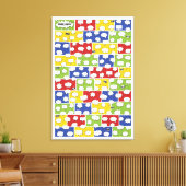 Comic Book Guest Book Canvas - 150 handtekeningen Afdruk (Insitu (Woonkamer))