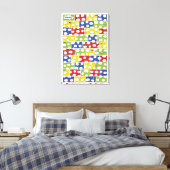 Comic Book Guest Book Canvas - 150 handtekeningen Afdruk (Insitu (Slaapkamer))