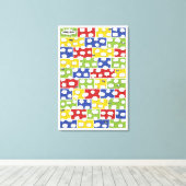 Comic Book Guest Book Canvas - 150 handtekeningen Afdruk (Insitu (Houten vloer))