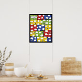 Comic Book Guestbook Poster - 50 handtekeningen (Keuken)