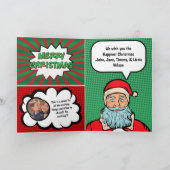 Comic Book Hoesje Kaart met kerstmis (Binnen)