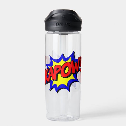 Comic Book Kapow! Waterfles (Achterkant)