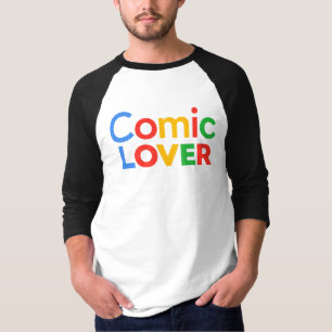Comic Book Liefhebber Design T-shirt