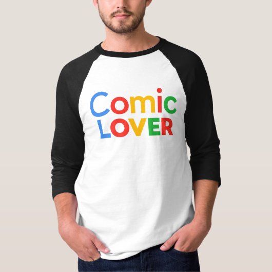 Comic Book Liefhebber Design T-shirt (Voorkant)