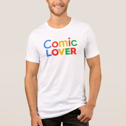 Comic Book Liefhebber Design Tri-Blend Shirt (Voorkant)