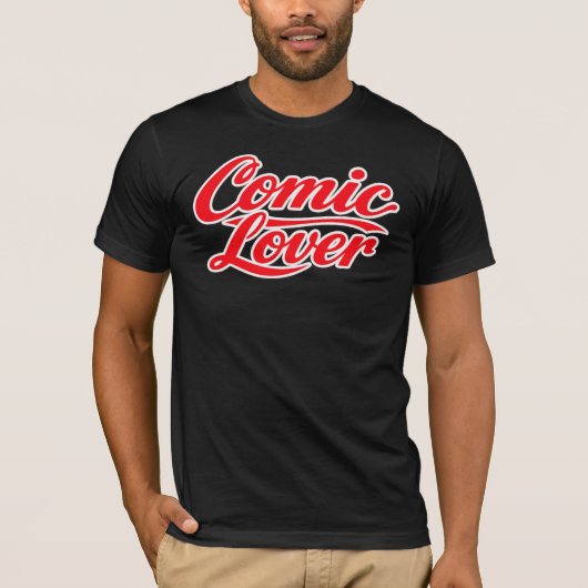 Comic Book Lover Stout Ontwerp 2 T-shirt (Voorkant)
