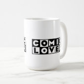 Comic Book Lover Stout ontwerp Koffiemok (Voorkant rechts)