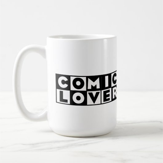 Comic Book Lover Stout ontwerp Koffiemok (Links)