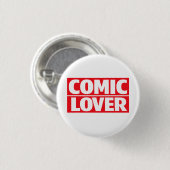 Comic Book Lover Stout ontwerp Ronde Button 3,2 Cm (Voorkant /achterkant)