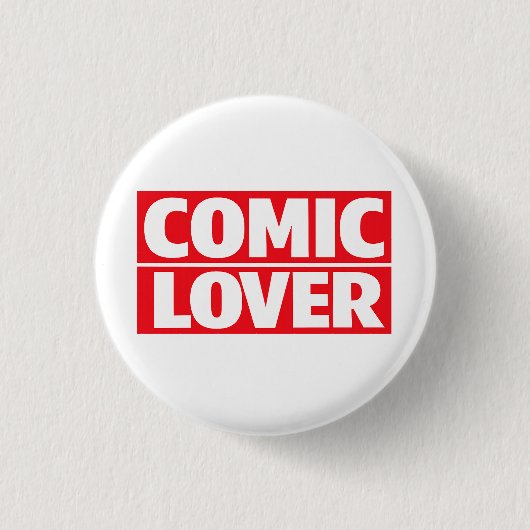 Comic Book Lover Stout ontwerp Ronde Button 3,2 Cm (Voorkant)