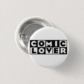 Comic Book Lover Stout ontwerp Ronde Button 3,2 Cm (Voorkant /achterkant)