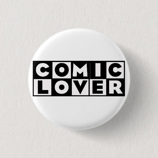 Comic Book Lover Stout ontwerp Ronde Button 3,2 Cm (Voorkant)