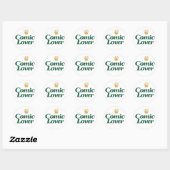 Comic Book Lover Stout ontwerp Ronde Sticker (Vel)