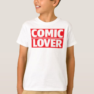 Comic Book Lover Stout ontwerp T-shirt