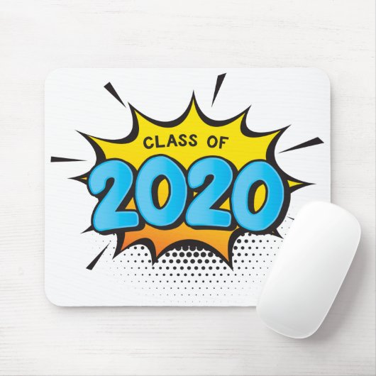 COMIC BOOK moderne typografische retro klasse van  Muismat (Met muis)