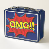 Comic Book OMG Exclamation Speech Bubble (Achterkant)
