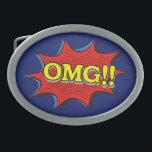 Comic Book OMG Exclamation Speech Bubble Gesp<br><div class="desc">Maak een botsing. OMG je bent aangekomen. Achtergrondkleur aanpassen.</div>
