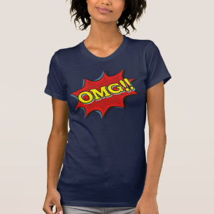 Comic Book OMG Exclamation Speech Bubble T-shirt