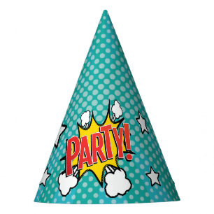 Comic Book PARTY! Hat Feesthoedjes