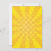 Comic Book PARTY! Uitnodiging (Achterkant)