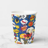 Comic Book Pattern  Papieren Bekers (Links)