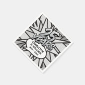 Comic Book Pop Art 25th Silver Wedding Jubileum Servet (Hoek)